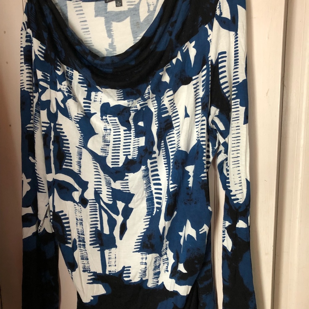 Draped neck tee, XL